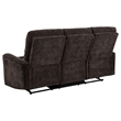 Pemberly Row 2-Piece Upholstered Chenille Reclining Sofa Set in Dark Brown