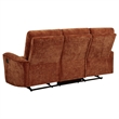 Pemberly Row 2-Piece Chenille Reclining Sofa Set in Burnt Orange