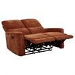Pemberly Row 2-Piece Chenille Reclining Sofa Set in Burnt Orange
