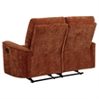 Pemberly Row 2-Piece Chenille Reclining Sofa Set in Burnt Orange