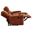 Pemberly Row 3-Piece Chenille Reclining Sofa Set in Burnt Orange
