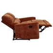 Pemberly Row 3-Piece Chenille Reclining Sofa Set in Burnt Orange