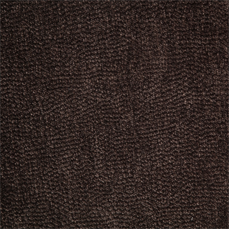 Pemberly Row Transitional Tufted Chenille Glider Recliner in Dark Brown