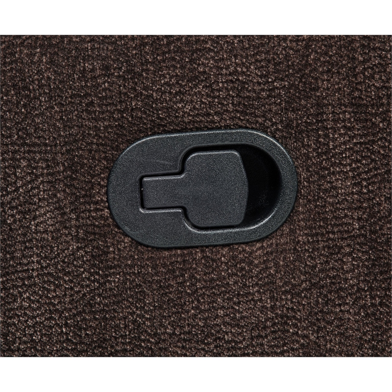 Pemberly Row Transitional Tufted Chenille Glider Recliner in Dark Brown