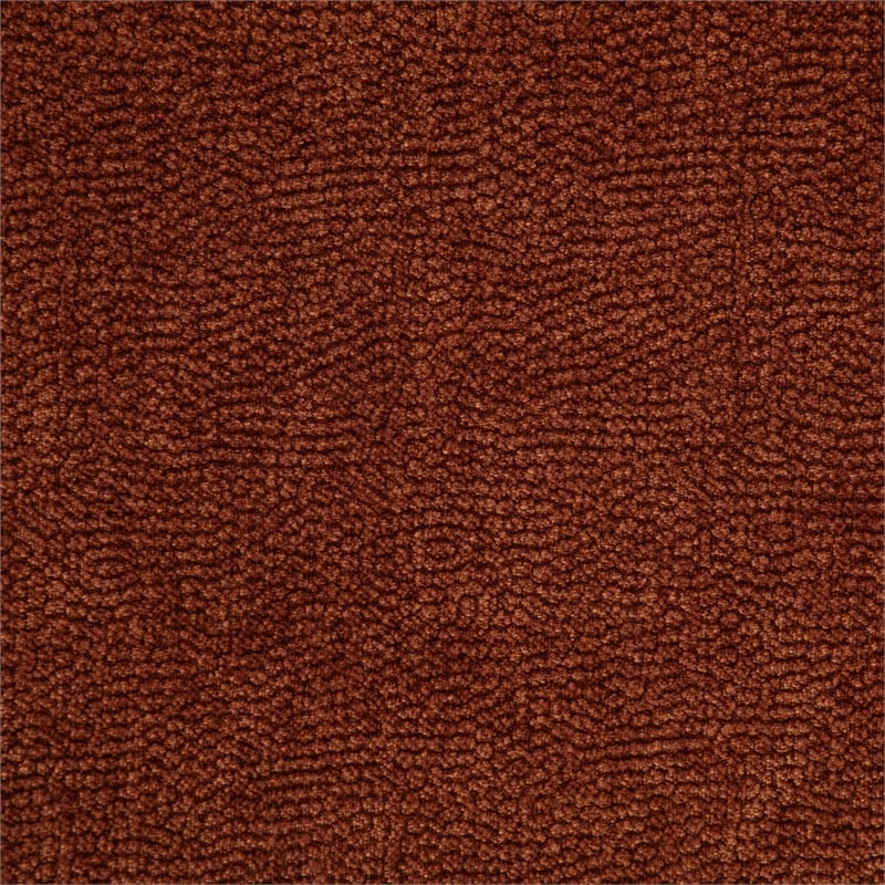 Pemberly Row Transitional Tufted Chenille Glider Recliner in Burnt Orange