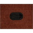 Pemberly Row Transitional Tufted Chenille Glider Recliner in Burnt Orange
