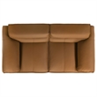 Pemberly Row 2-Piece Upholstered Leather Sofa and Loveseat Set in Orange