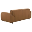 Pemberly Row 2-Piece Upholstered Leather Sofa and Loveseat Set in Orange
