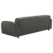 Pemberly Row 2-Piece Upholstered Leather Sofa Set in Graphite Gray