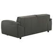 Pemberly Row 2-Piece Upholstered Leather Sofa Set in Graphite Gray