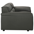 Pemberly Row 2-Piece Upholstered Leather Sofa Set in Graphite Gray