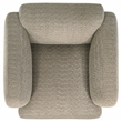 Pemberly Row Upholstered Fabric Track Arm Accent Chair in Brown