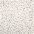 Pemberly Row Upholstered Fabric Round Track Arm Loveseat in White