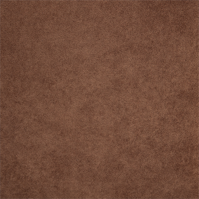 Pemberly Row Transitional Tufted Fabric Track Arm Accent Chair in Rust