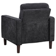 Pemberly Row 3-Piece Upholstered Fabric Track Arm Sofa Set in Steel Gray