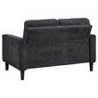 Pemberly Row 3-Piece Upholstered Fabric Track Arm Sofa Set in Steel Gray