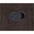 Pemberly Row Upholstered Chenille Reclining Loveseat in Dark Brown