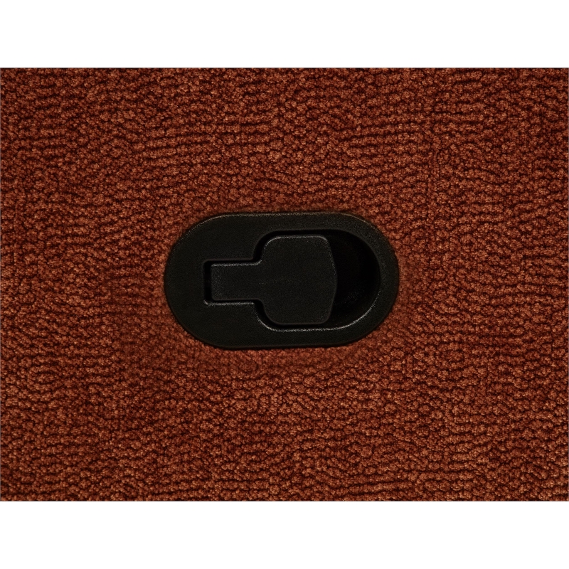 Pemberly Row Upholstered Chenille Reclining Sofa in Burnt Orange