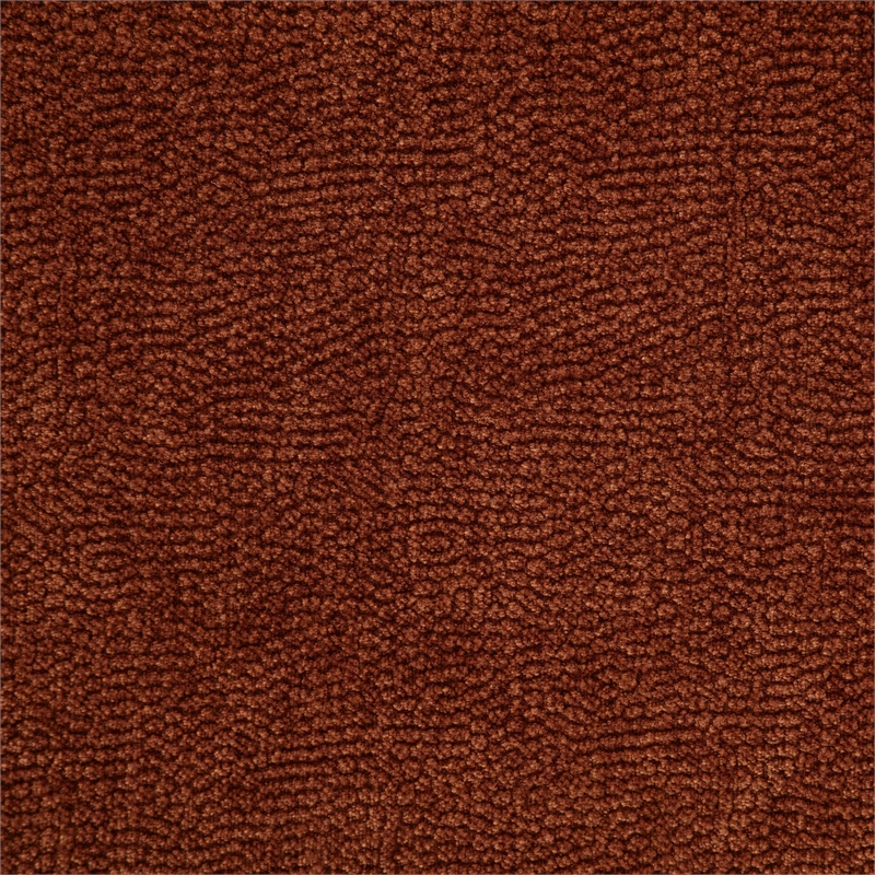 Pemberly Row Upholstered Chenille Reclining Sofa in Burnt Orange