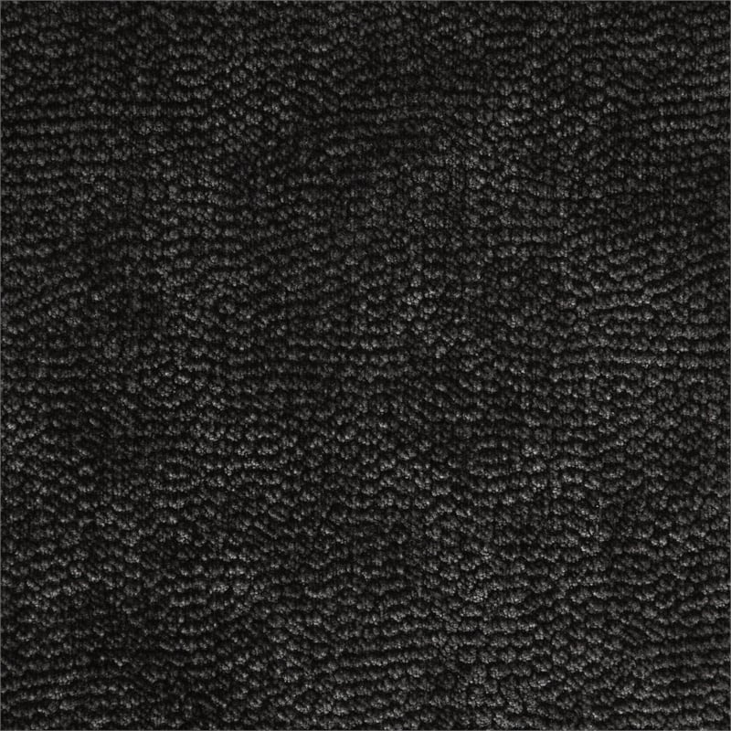 Pemberly Row Upholstered Chenille Power Reclining Loveseat in Dark Gray
