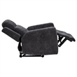 Pemberly Row 3-Piece Chenille Power Reclining Sofa Set in Dark Gray