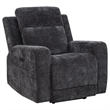 Pemberly Row 3-Piece Chenille Power Reclining Sofa Set in Dark Gray