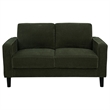 Pemberly Row 2-Piece Fabric Track Arm Sofa Set in Matcha Green