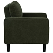 Pemberly Row 3-Piece Fabric Track Arm Sofa Set in Matcha Green