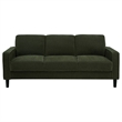 Pemberly Row 3-Piece Fabric Track Arm Sofa Set in Matcha Green