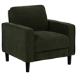 Pemberly Row 3-Piece Fabric Track Arm Sofa Set in Matcha Green