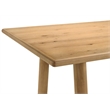 Pemberly Row 7-Piece Transitional Wood Dining Table Set in Washed Oak Brown
