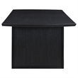 Pemberly Row 5-Piece Wood Extension Leaf Dining Table Set in Black/Ivory