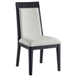 Pemberly Row 9-Piece Wood Extension Leaf Dining Table Set in Black/Ivory