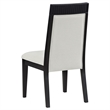 Pemberly Row 9-Piece Wood Extension Leaf Dining Table Set in Black/Ivory