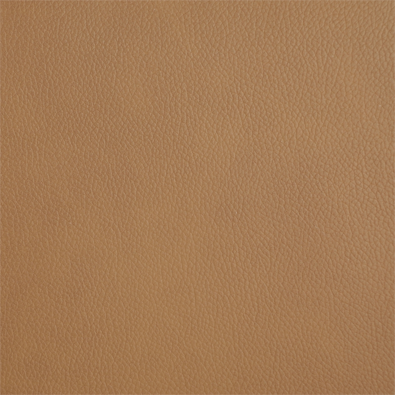 Pemberly Row Upholstered Faux Leather Power Lift Massage Recliner in Camel