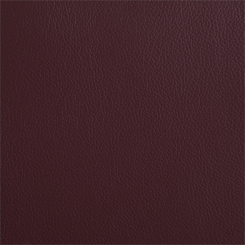 Pemberly Row Upholstered Faux Leather Power Lift Massage Recliner in Wine