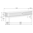 Pemberly Row Wood TV Stand for TVs up to 77