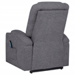 Pemberly Row Transitional Chenille Power Lift Massage Chair in Dark Gray