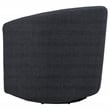 Pemberly Row Transitional Fabric Swivel Accent Chair in Anthracite Gray