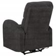 Pemberly Row Transitional Fabric Power Recliner Chair in Charcoal Gray