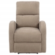 Pemberly Row Transitional Fabric Power Recliner Chair in Camel