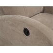 Pemberly Row Transitional Fabric Power Recliner Chair in Camel
