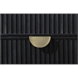 Pemberly Row 8-Drawer Fluted Dresser with Beveled Mirror in Black
