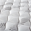 Pemberly Row Fabric Twin Firm Tight Top Hybrid Mattress in White