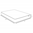 Pemberly Row Fabric Eastern King Firm Tight Top Hybrid Mattress in White