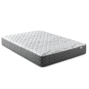Pemberly Row Fabric Eastern King Firm Tight Top Hybrid Mattress in White