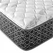 Pemberly Row Fabric California King Firm Tight Top Hybrid Mattress in White