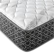 Pemberly Row Fabric Queen Firm Tight Top Hybrid Mattress in White