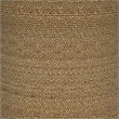 Pemberly Row Round Woven Rattan & Seagrass Accent Side Table in Light Brown