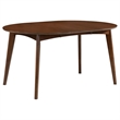Pemberly Row Oval 60-inch Extension Leaf Dining Table in Dark Walnut